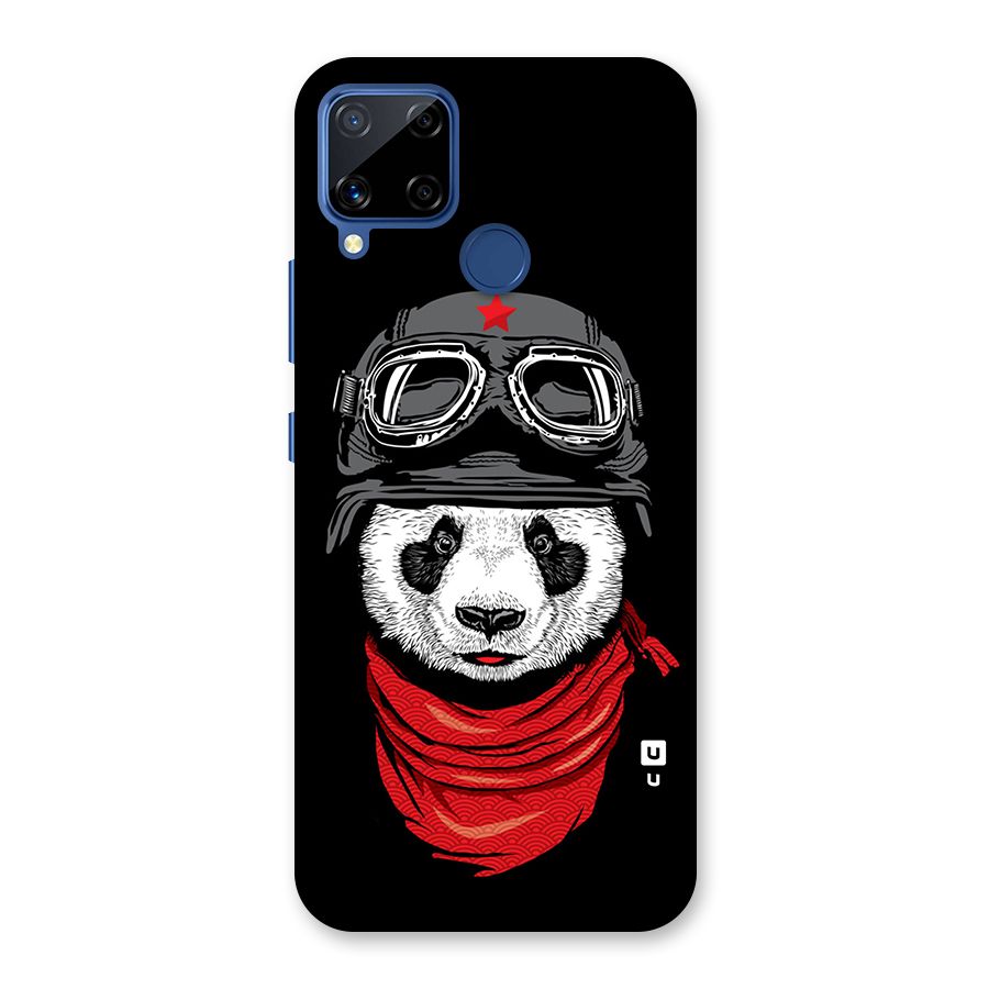 Cool Panda Soldier Art Back Case for Realme Narzo 30A