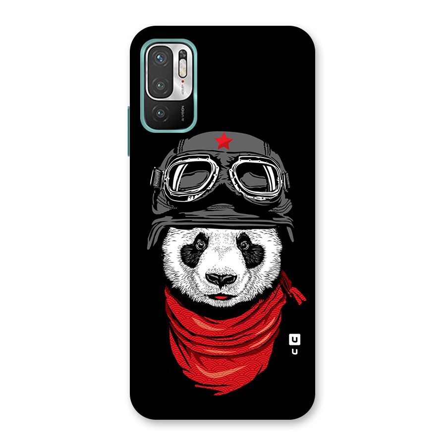 Cool Panda Soldier Art Back Case for Redmi Note 10T 5G