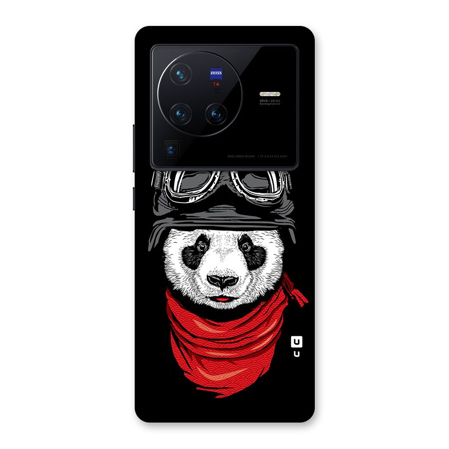 Cool Panda Soldier Art Back Case for Vivo X80 Pro