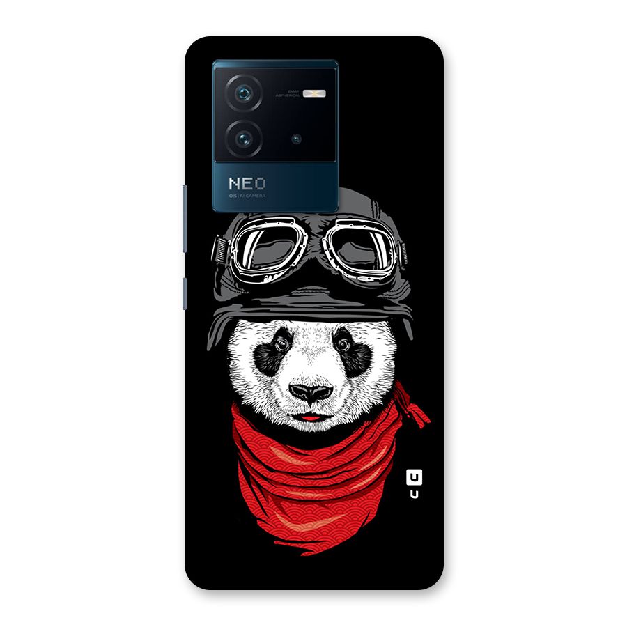 Cool Panda Soldier Art Back Case for Vivo iQOO Neo 6 5G