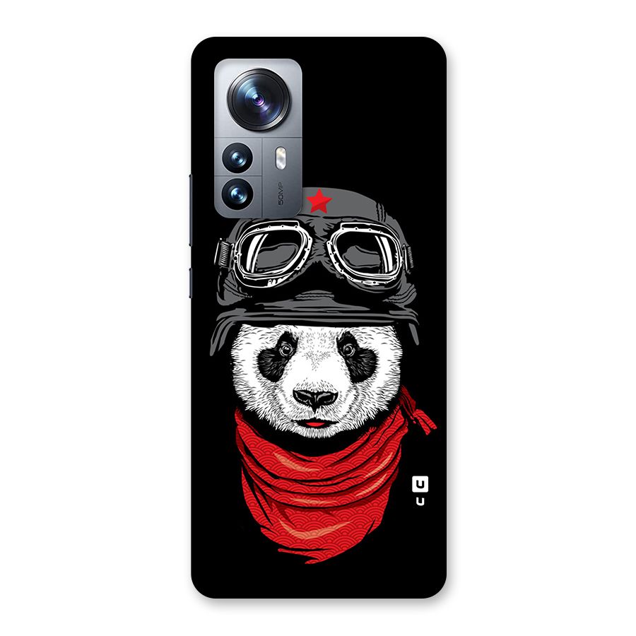 Cool Panda Soldier Art Back Case for Xiaomi 12 Pro