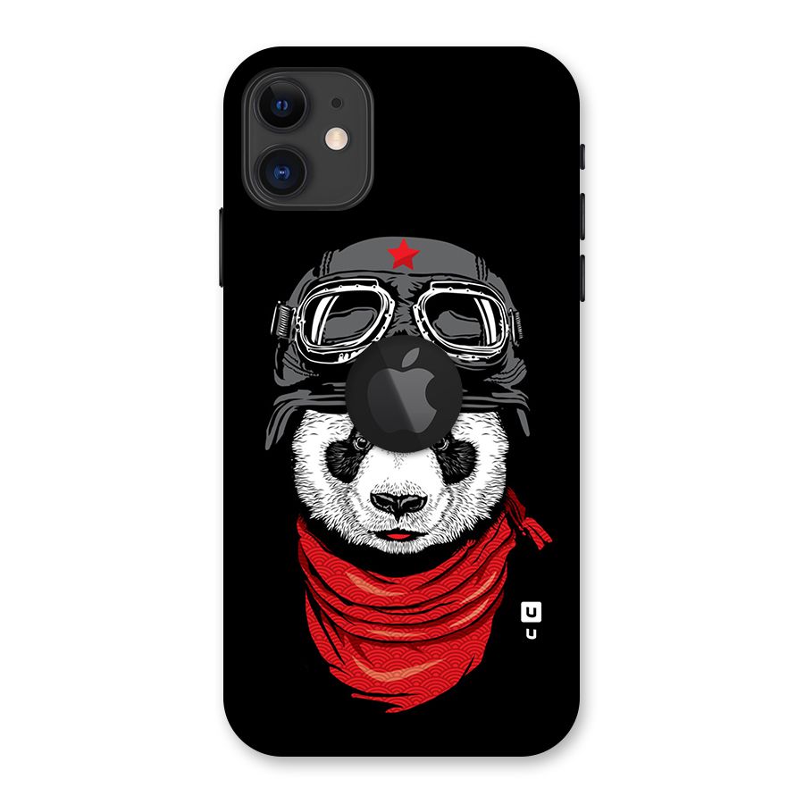 Cool Panda Soldier Art Back Case for iPhone 11 Logo Cut