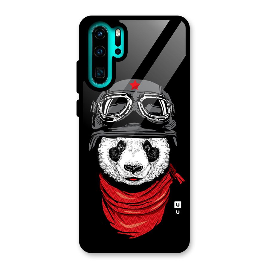 Cool Panda Soldier Art Glass Back Case for Huawei P30 Pro