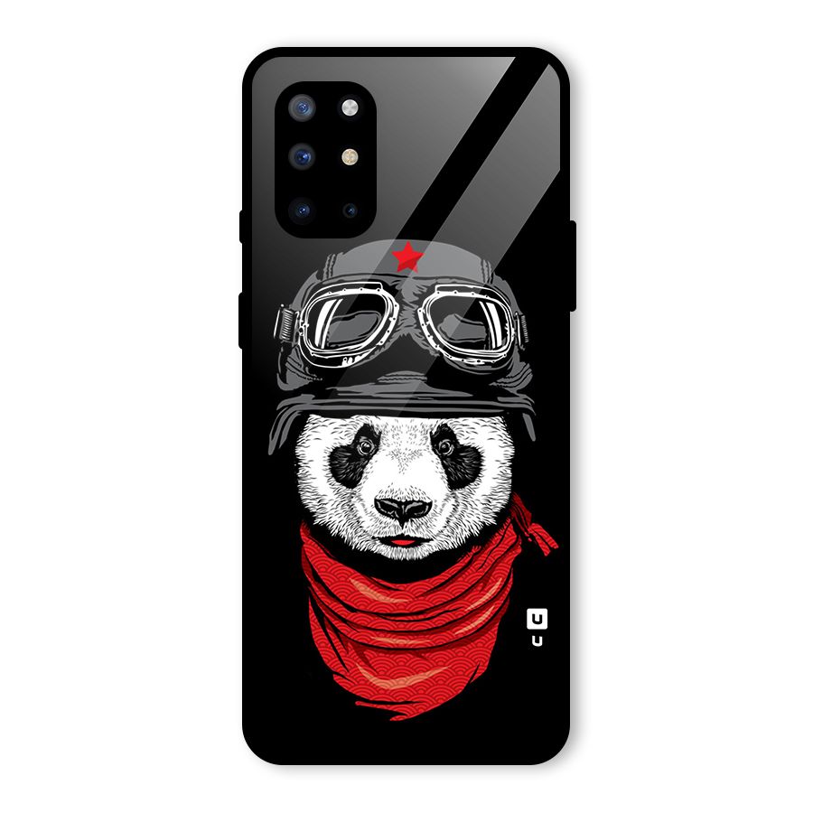 Cool Panda Soldier Art Glass Back Case for OnePlus 8T