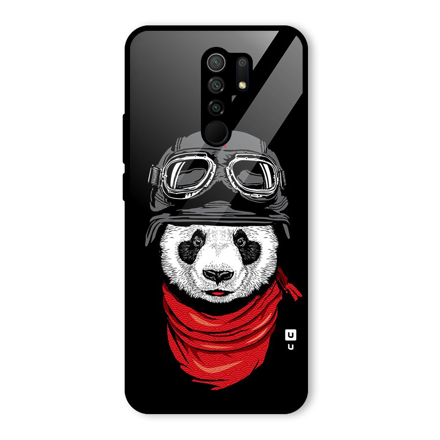 Cool Panda Soldier Art Glass Back Case for Poco M2