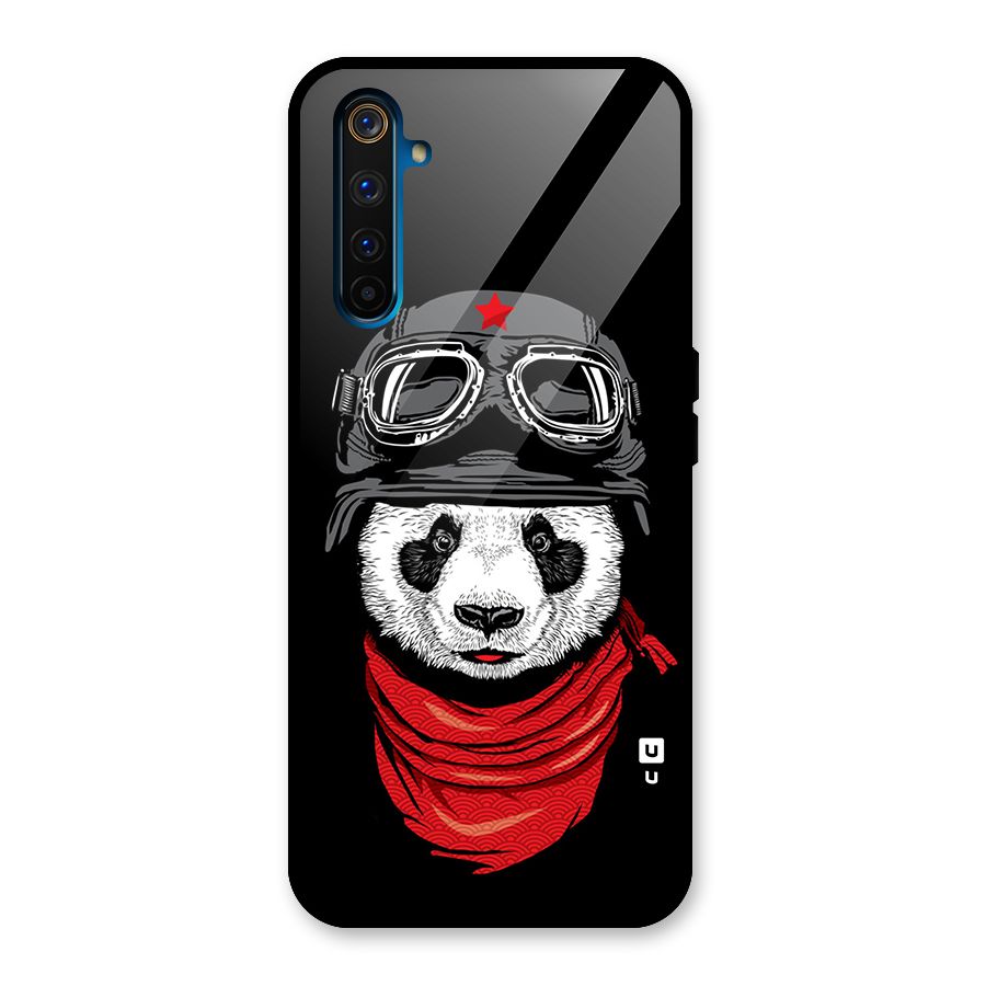 Cool Panda Soldier Art Glass Back Case for Realme 6 Pro