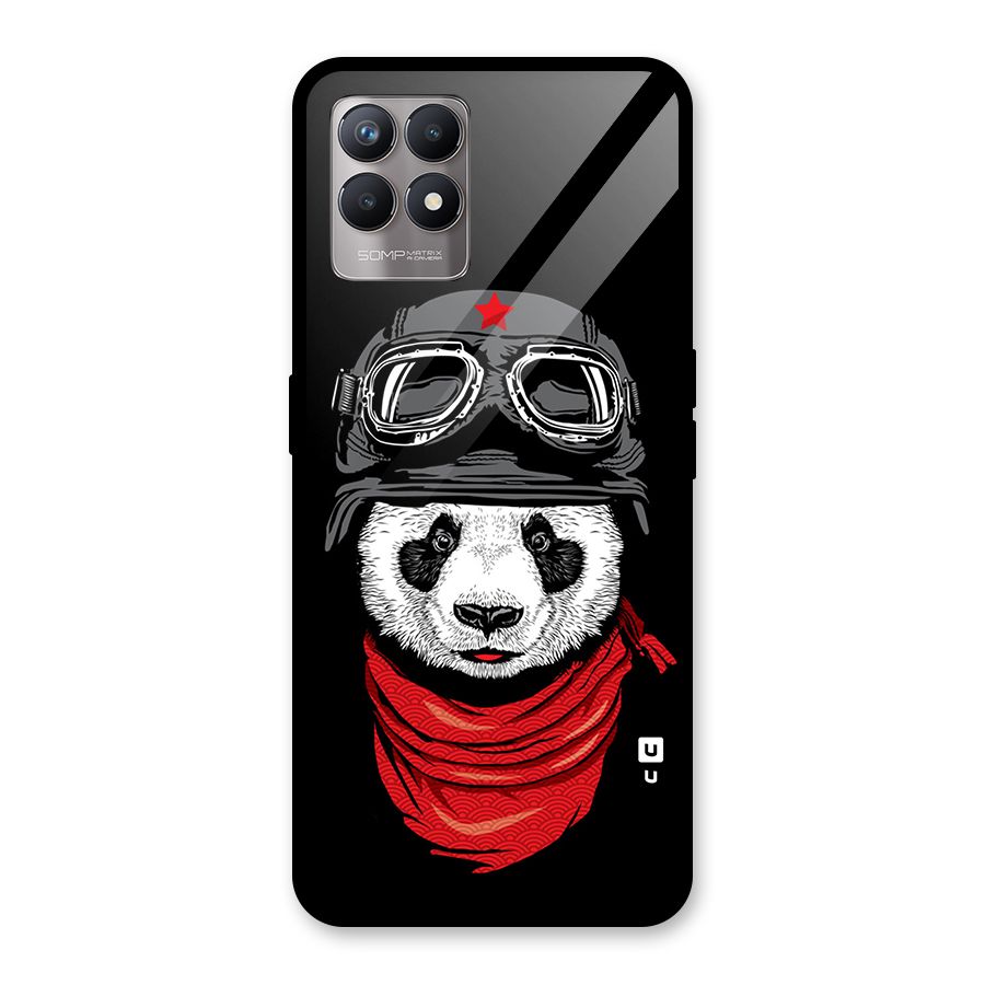 Cool Panda Soldier Art Glass Back Case for Realme Narzo 50