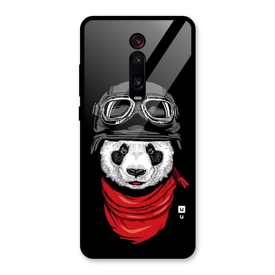 Cool Panda Soldier Art Glass Back Case for Redmi K20