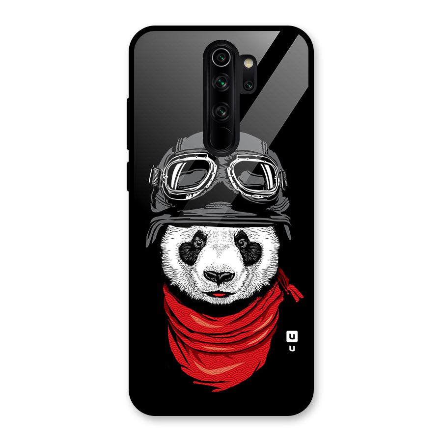 Cool Panda Soldier Art Glass Back Case for Redmi Note 8 Pro