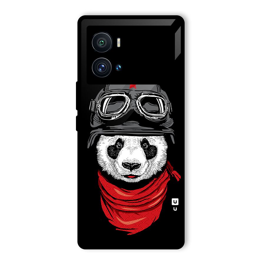 Cool Panda Soldier Art Glass Back Case for Vivo iQOO 9 Pro