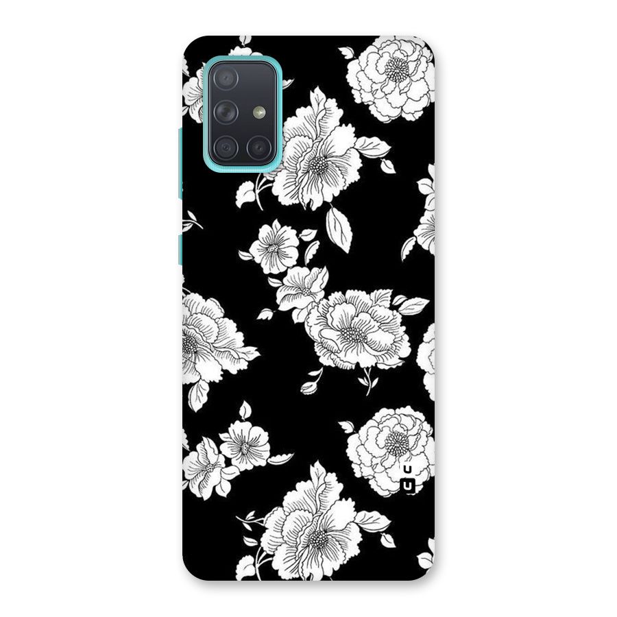 Cool Pattern Flowers Back Case for Galaxy A71