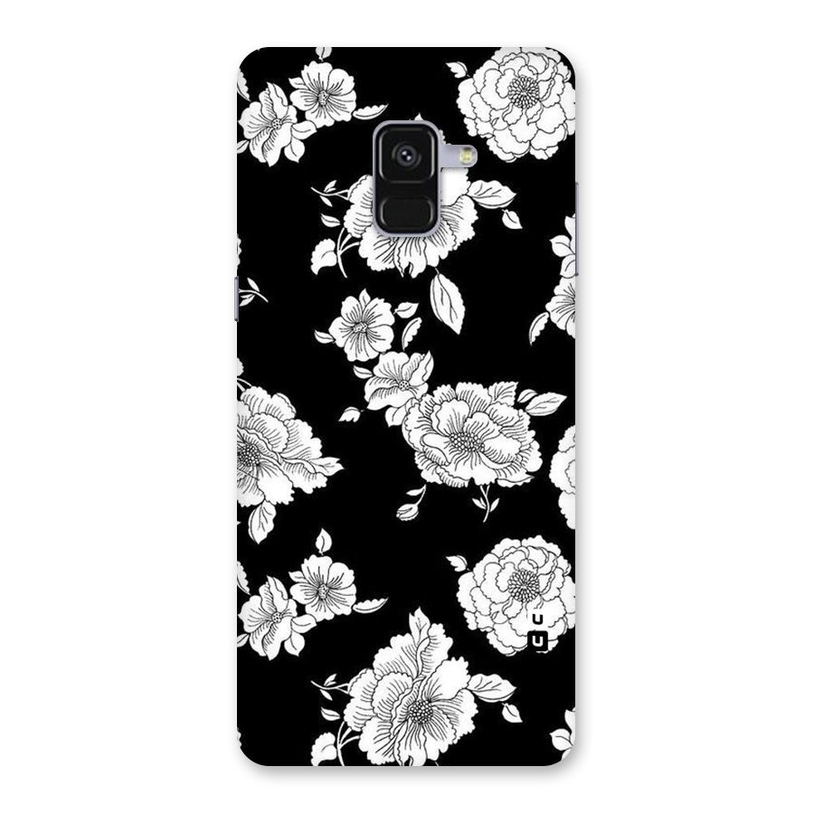 Cool Pattern Flowers Back Case for Galaxy A8 Plus