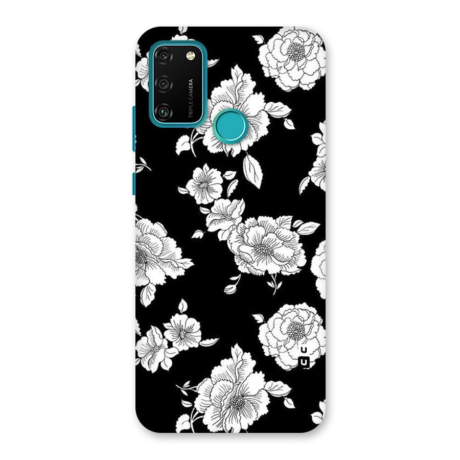 Cool Pattern Flowers Back Case for Honor 9A