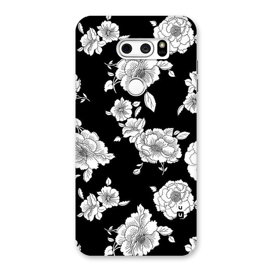 Cool Pattern Flowers Back Case for LG V30