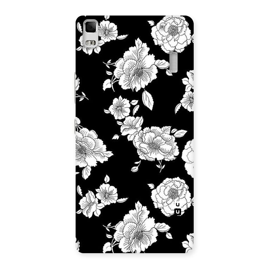 Cool Pattern Flowers Back Case for Lenovo K3 Note