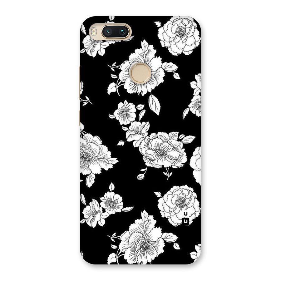 Cool Pattern Flowers Back Case for Mi A1