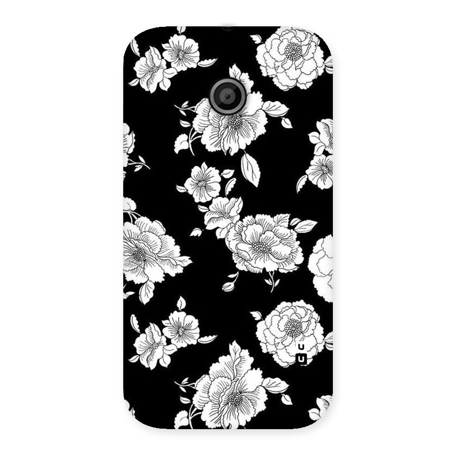 Cool Pattern Flowers Back Case for Moto E