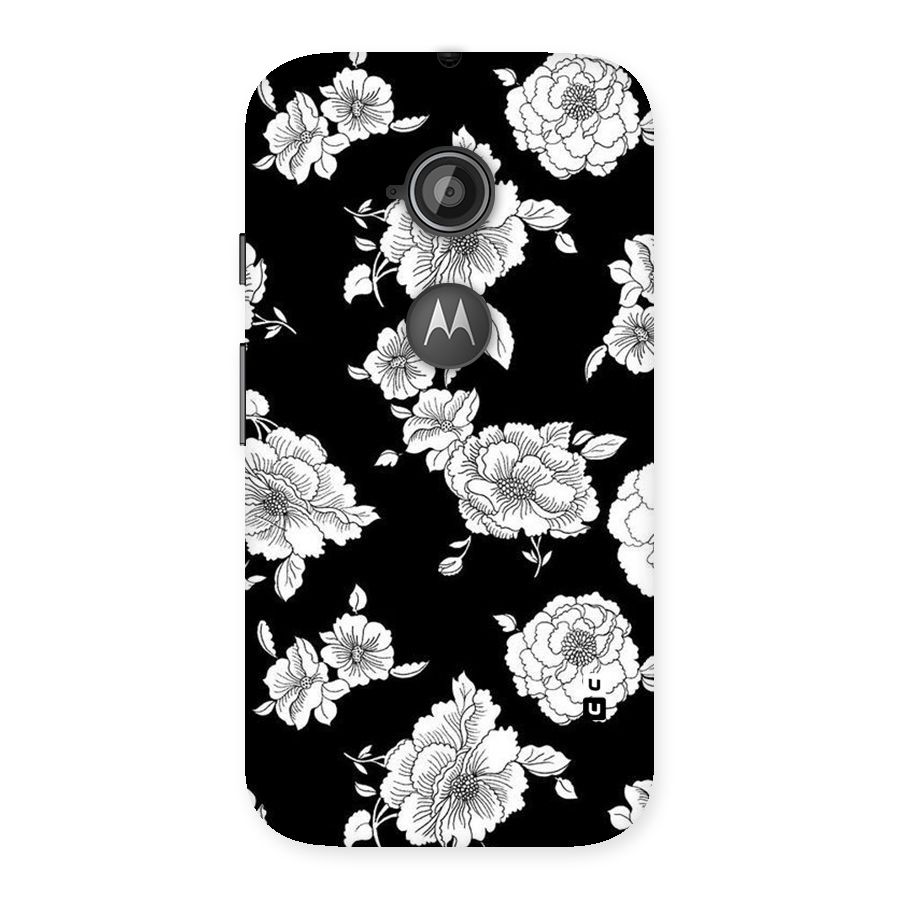 Cool Pattern Flowers Back Case for Moto E 2nd Gen