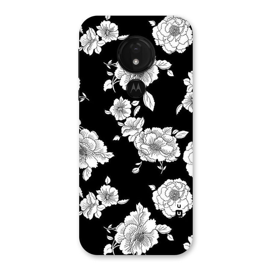 Cool Pattern Flowers Back Case for Moto G7 Power