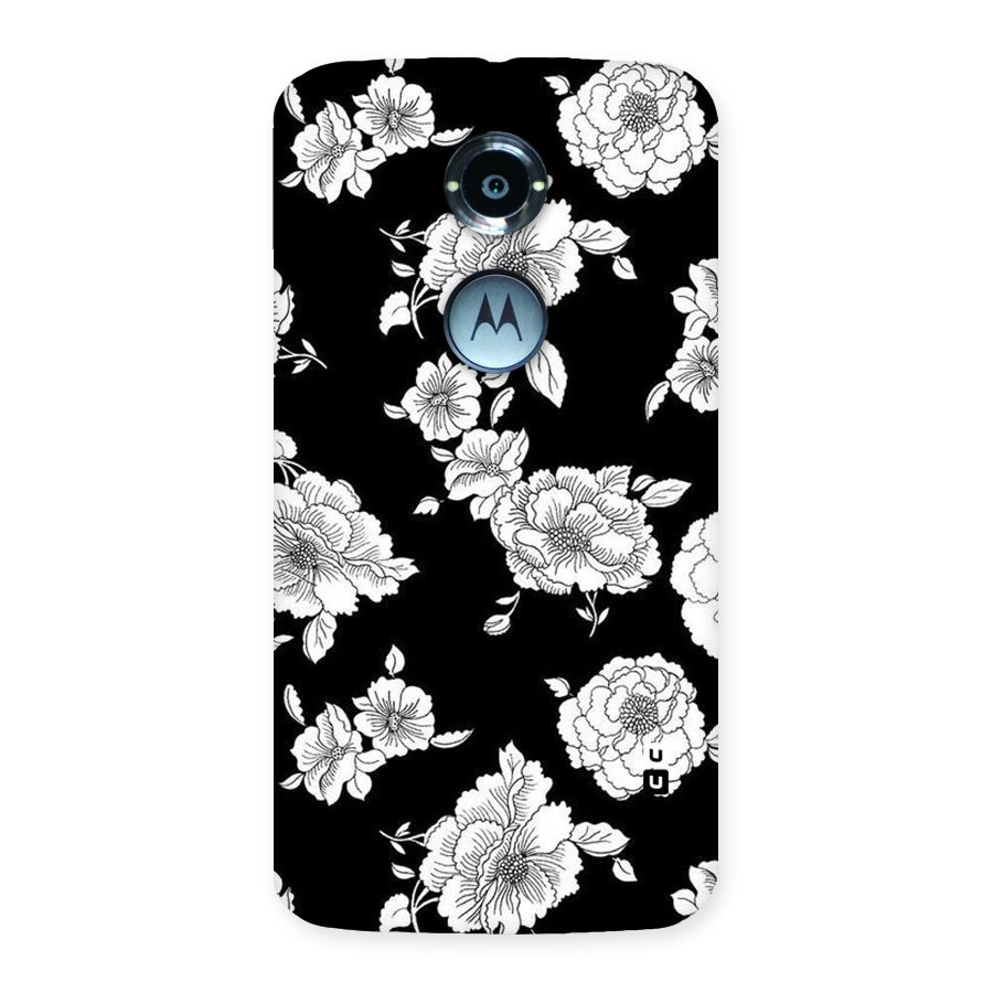 Cool Pattern Flowers Back Case for Moto X 2nd Gen