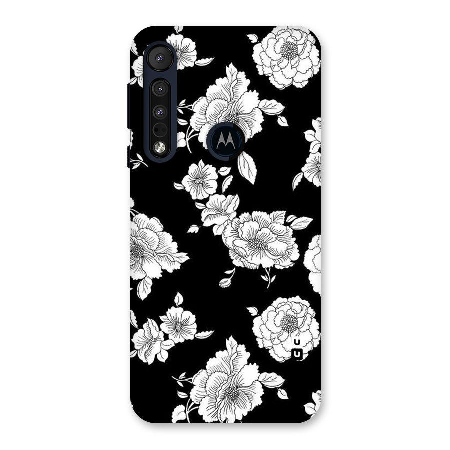 Cool Pattern Flowers Back Case for Motorola One Macro