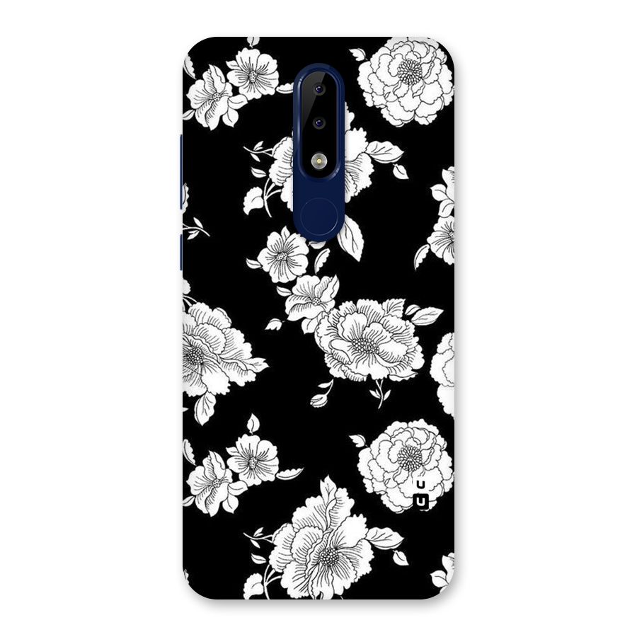 Cool Pattern Flowers Back Case for Nokia 5.1 Plus