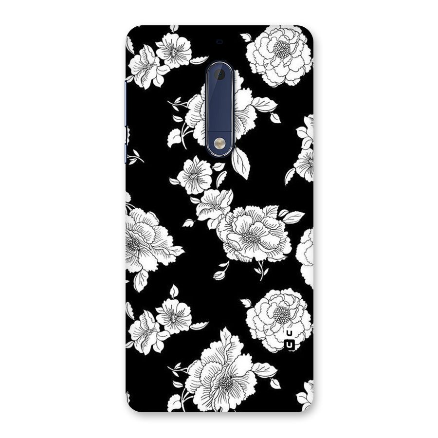 Cool Pattern Flowers Back Case for Nokia 5