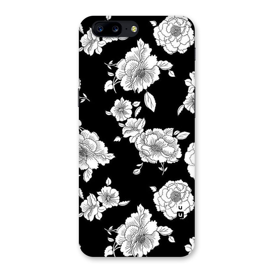 Cool Pattern Flowers Back Case for OnePlus 5