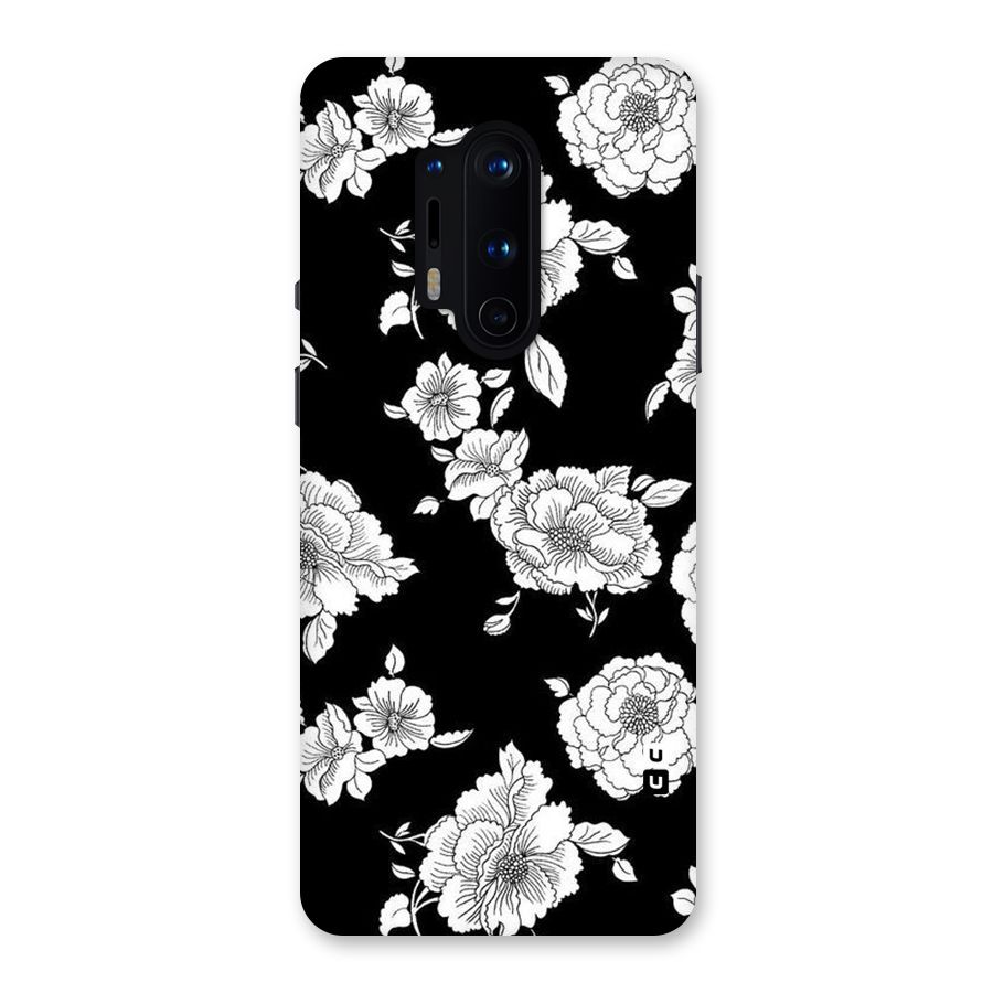 Cool Pattern Flowers Back Case for OnePlus 8 Pro
