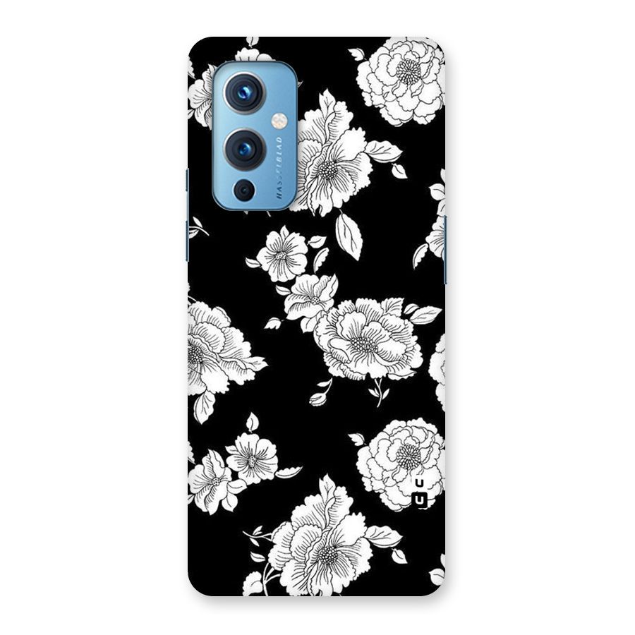 Cool Pattern Flowers Back Case for OnePlus 9