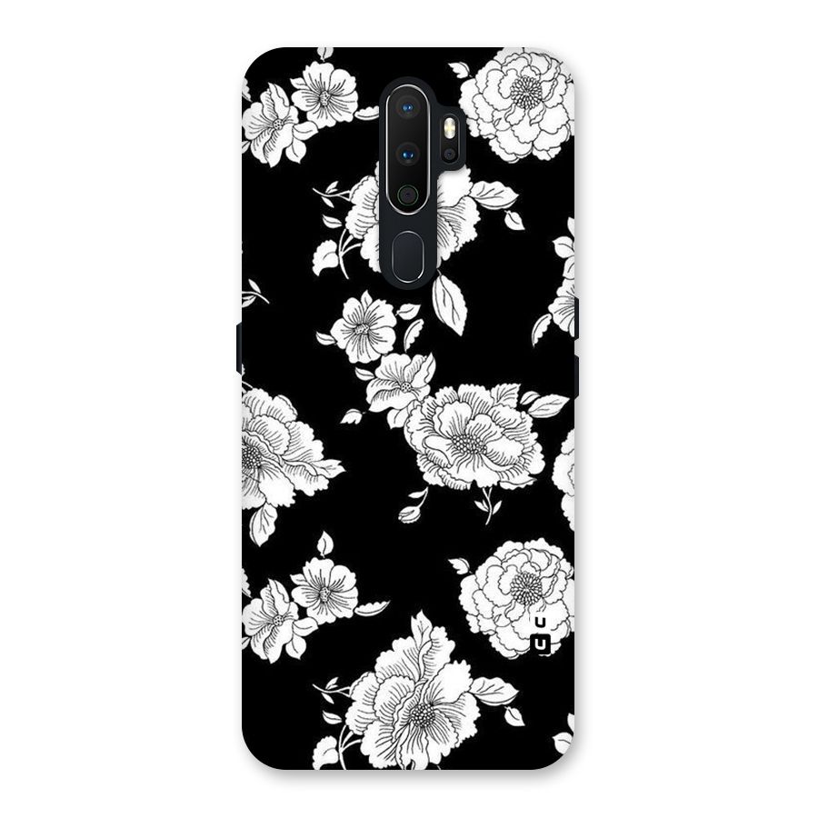 Cool Pattern Flowers Back Case for Oppo A5 (2020)