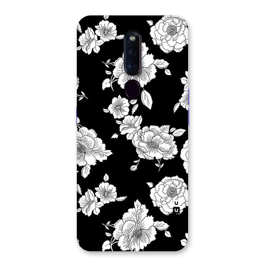 Cool Pattern Flowers Back Case for Oppo F11 Pro