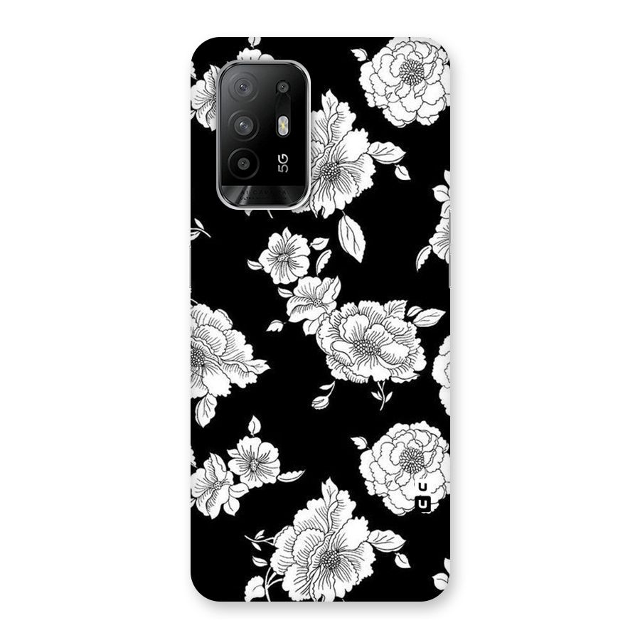 Cool Pattern Flowers Back Case for Oppo F19 Pro Plus 5G