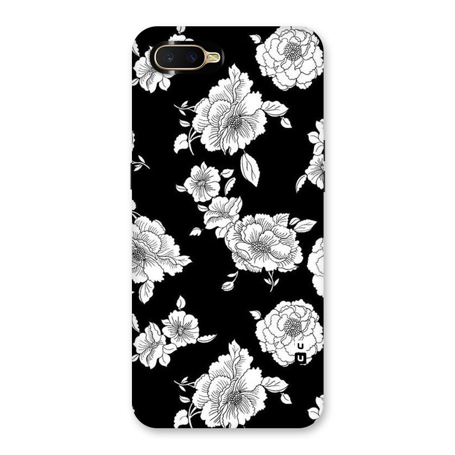 Cool Pattern Flowers Back Case for Oppo K1