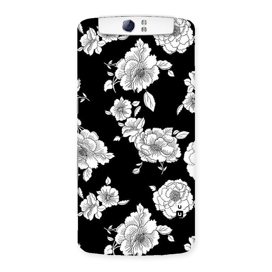 Cool Pattern Flowers Back Case for Oppo N1