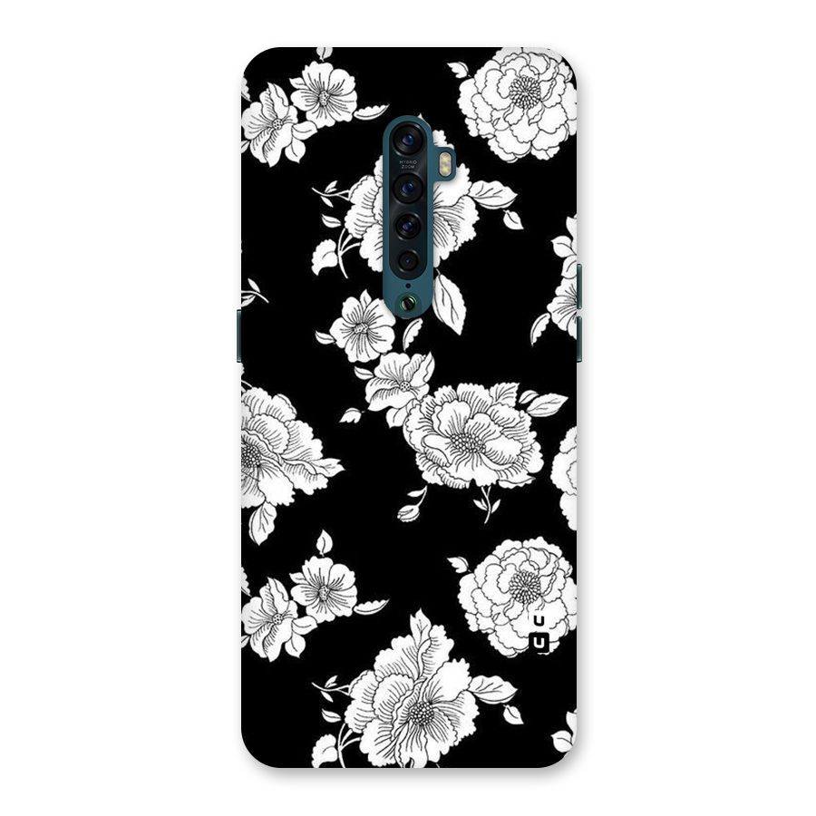 Cool Pattern Flowers Back Case for Oppo Reno2