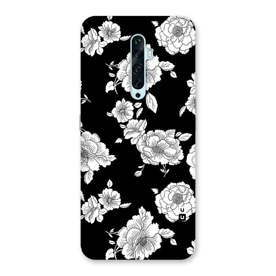 Cool Pattern Flowers Back Case for Oppo Reno2 F