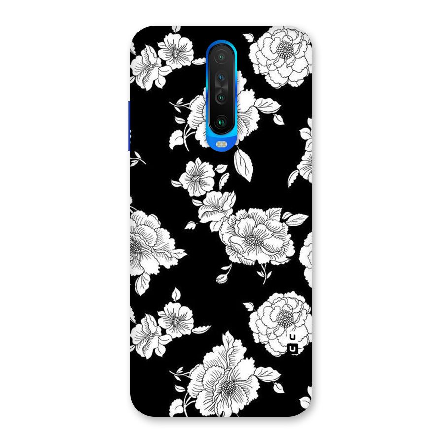 Cool Pattern Flowers Back Case for Poco X2