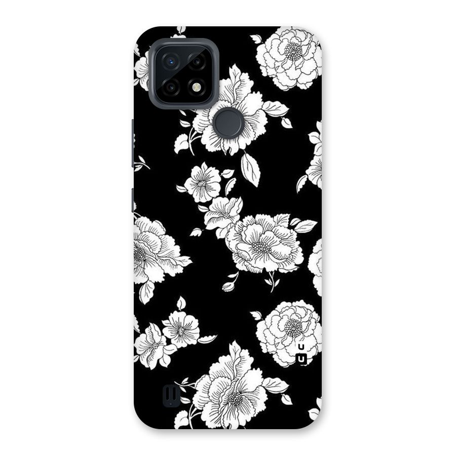 Cool Pattern Flowers Back Case for Realme C21