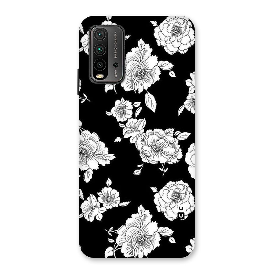Cool Pattern Flowers Back Case for Redmi 9 Power