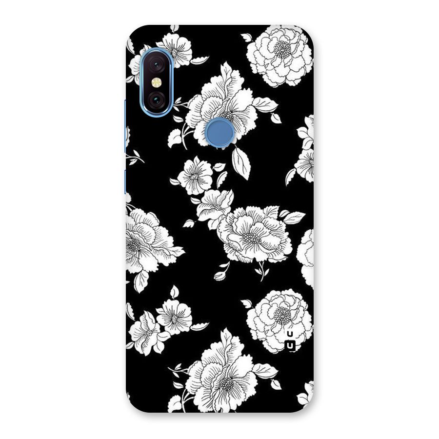 Cool Pattern Flowers Back Case for Redmi Note 6 Pro