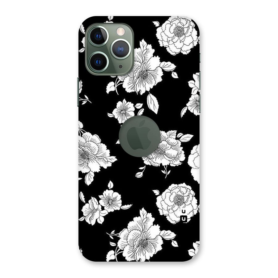 Cool Pattern Flowers Back Case for iPhone 11 Pro Logo  Cut