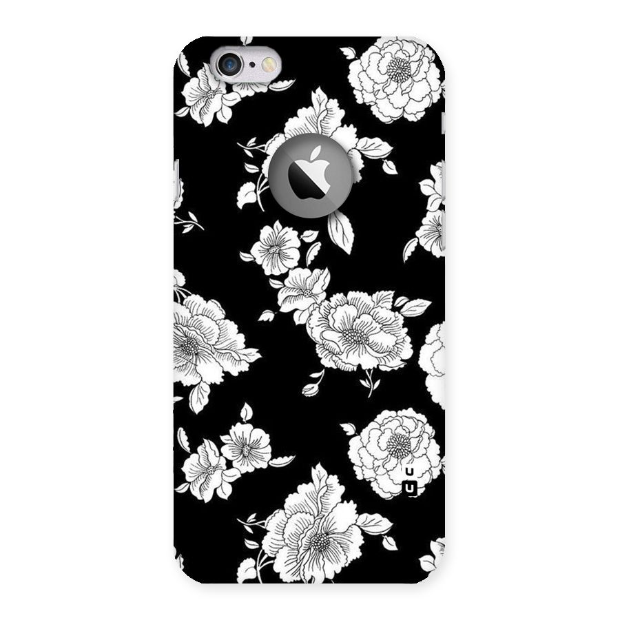 Cool Pattern Flowers Back Case for iPhone 6 Logo Cut