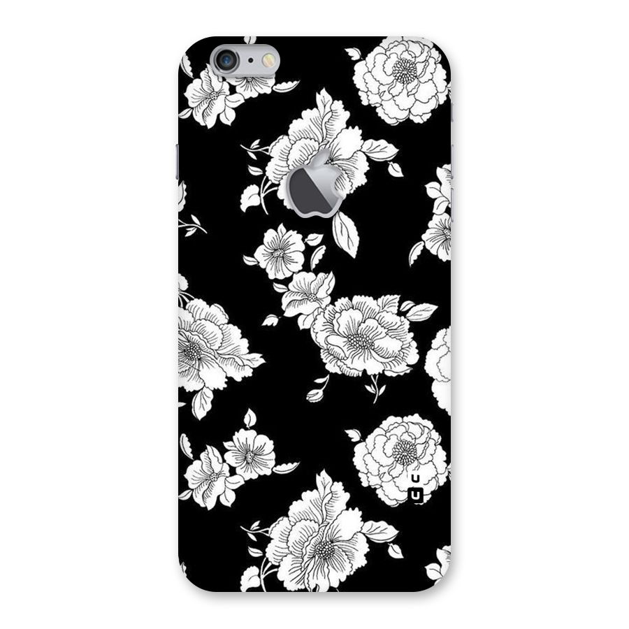 Cool Pattern Flowers Back Case for iPhone 6 Plus 6S Plus Logo Cut