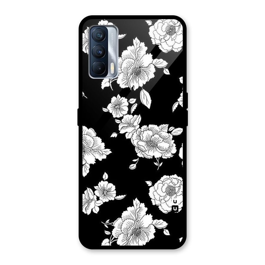 Cool Pattern Flowers Glass Back Case for Realme X7
