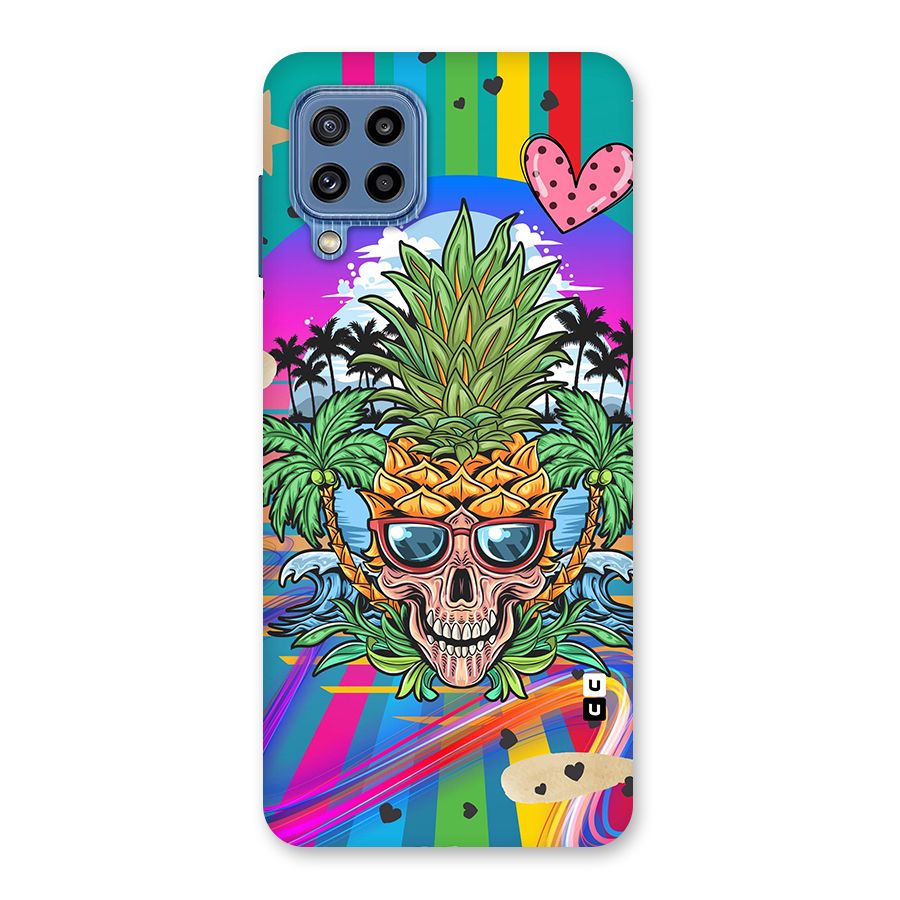 Cool Pineapple Skull Back Case for Galaxy M32