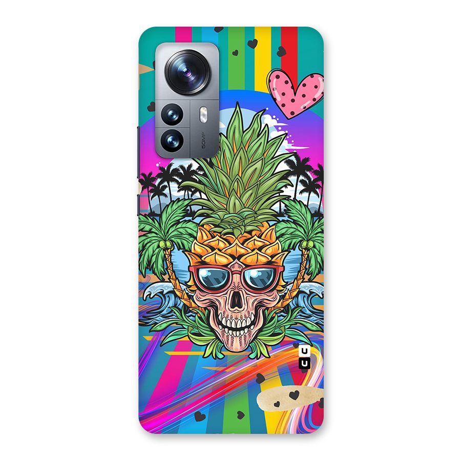 Cool Pineapple Skull Back Case for Xiaomi 12 Pro