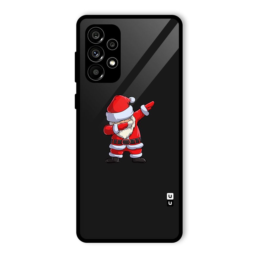 Cool Santa Dab Glass Back Case for Galaxy A73 5G
