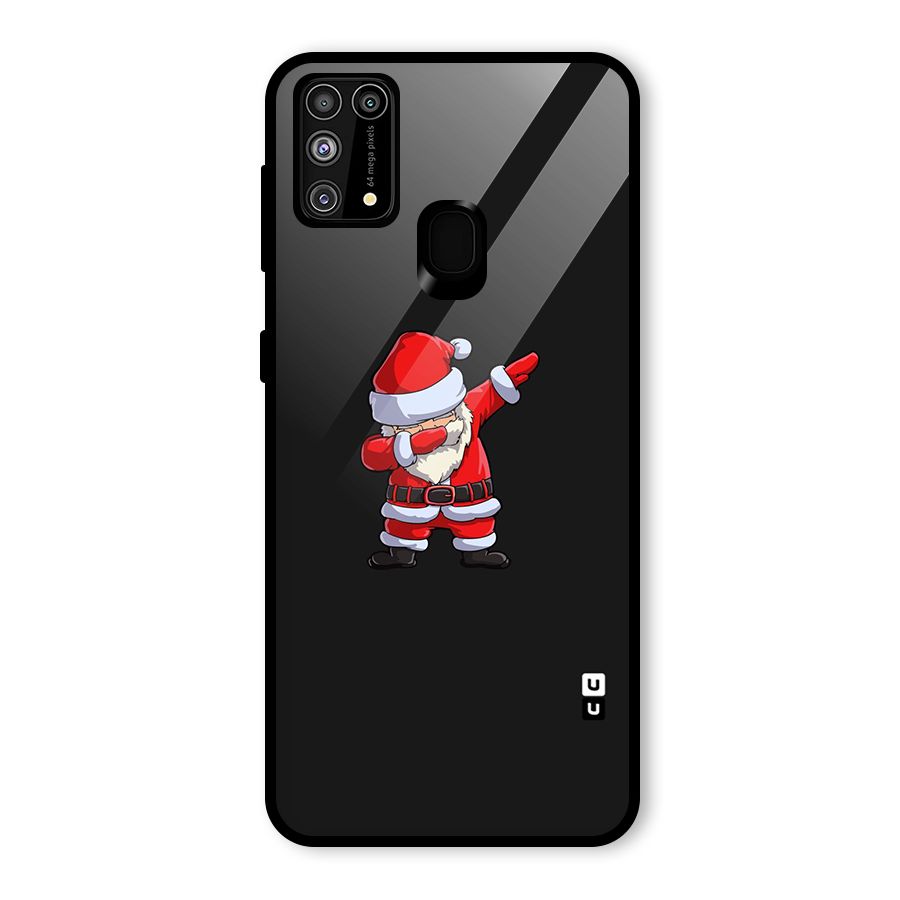 Cool Santa Dab Glass Back Case for Galaxy F41