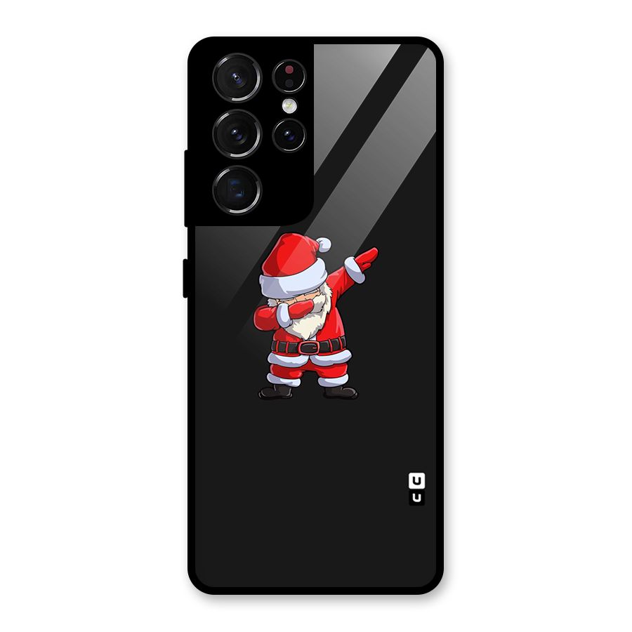 Cool Santa Dab Glass Back Case for Galaxy S21 Ultra 5G